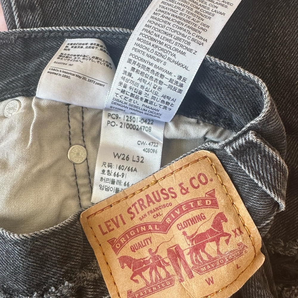 Levi's Charcoal Denim Pants